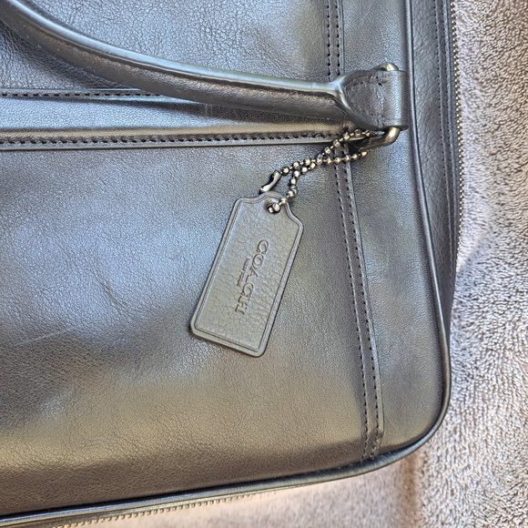 Coach Leather Perry Metropolitan Brief Computer Bag - Picture 1 of 14
